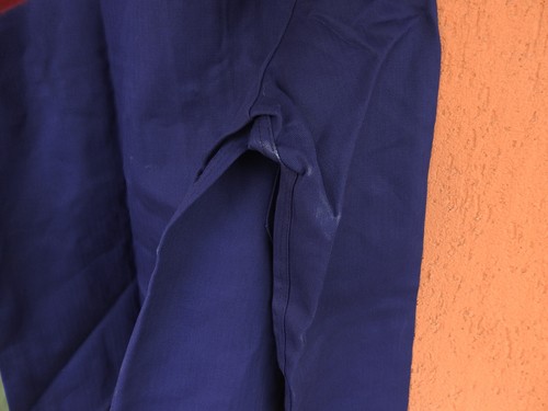 Vintage 80s Work Suit Getzner Amboss Jacket Pants Workwear Blue Herringbone (L) - Picture 12 of 20