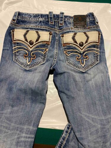 Rock Revival Slim Boot Denim Jeans Blue size 32 Women - Photo 1/7