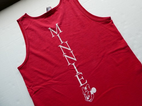 Vintage 90's Minnie Mouse Disney Designs Tank Top, Size Medium, Red Double Sided - Picture 16 of 16