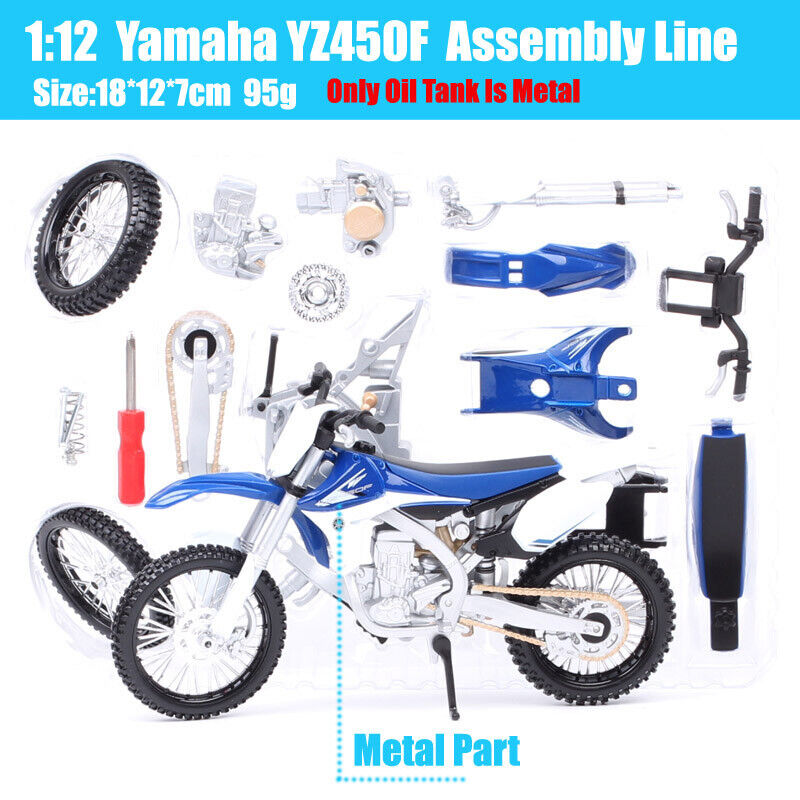 Moto miniature bleue Yamaha YZ450F : : Auto et Moto