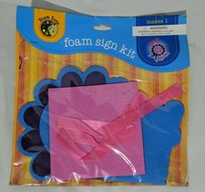 Foam Sign Kit, Kids Craft "No Boys Allowed" Makes 1