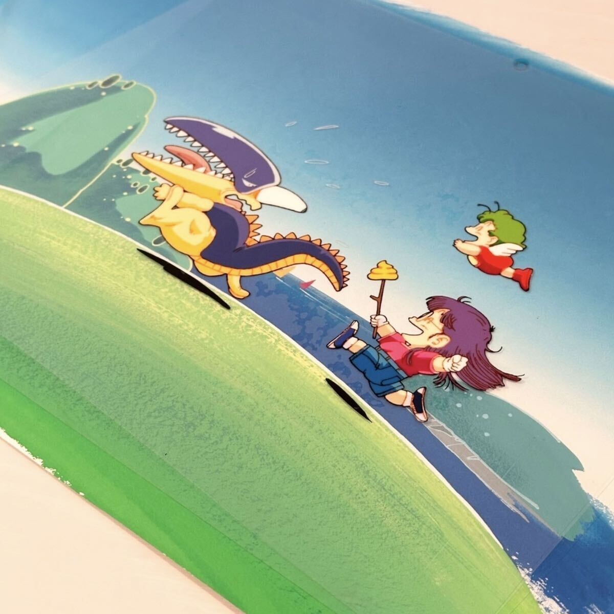 Dr. Slump Arale-chan Norimaki Godzilla Cel drawing by Akira