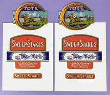 Vintage Horse Racing c1930s Tote Tonic Labels c1940s Sweep Stakes Tobacco Labels