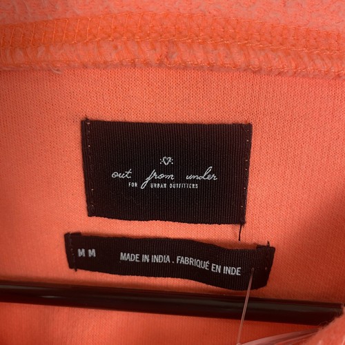 Urban Outfitters 100% Cotton Orange Oversized Sweater Sz M Pockets Mock Neck - Picture 5 of 10