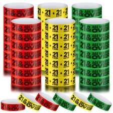 600 Pcs over 21 Wristbands for Events Colored Waterproof Wrist Bands Paper Wrist
