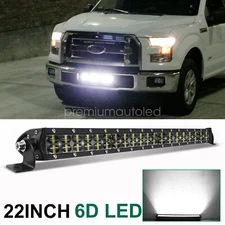 For 2004 2005 Ford F150 Front Bumper 22INCH Spot Flood LED Light Bar 390W 2-Rows