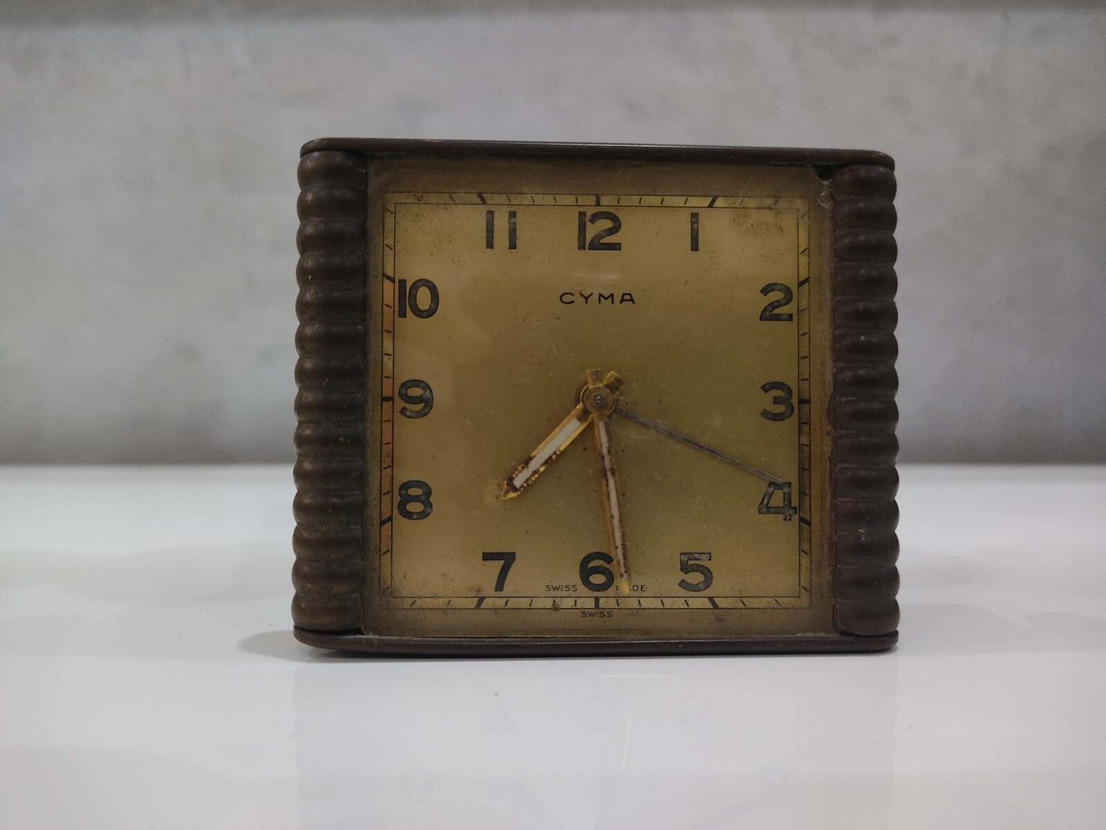 VINTAGE Cyma Alarm Clock SUISS MADE eBay