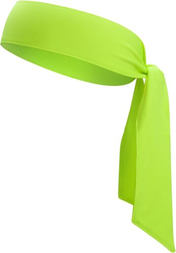 Head Ties Headband for Men Women, Adjustable Sports Sweatband Neon ...