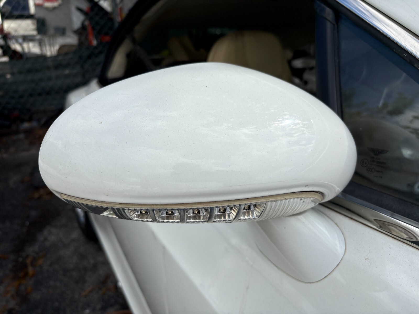 03-09 Bentley Continental GT GTC Left Driver Side Rear View Door Mirror OEM