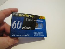 NIP TONE MASTER 60 MIN TYPE I NORMAL BIAS BLANK AUDIO CASSETTE TAPE 1  SEALED 