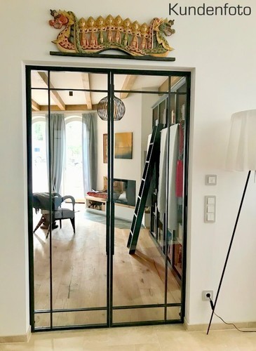 Bauhaus Stahl-Loft Türen, Fabriktüren, Lofttüren. Aus Vollmaterial - nach Maß. - Bild 11 von 12