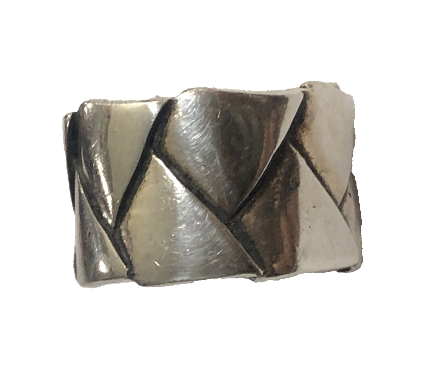 Sterling Silver Ring Solid 925 Size 6 Handmade - image 2