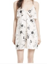 Alice+ Olivia Holographic Floral Midi Dress MSRP $398