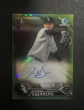 2016 Bowman Chrome Jordan Guerrero Green Refractor Auto Autograph  CPA-JGU /99