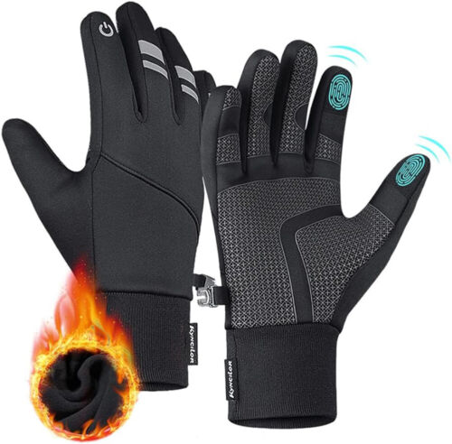 Gants thermiques d'hiver écran tactile imperméables gants antidérapants par temps froid - Photo 1 sur 13