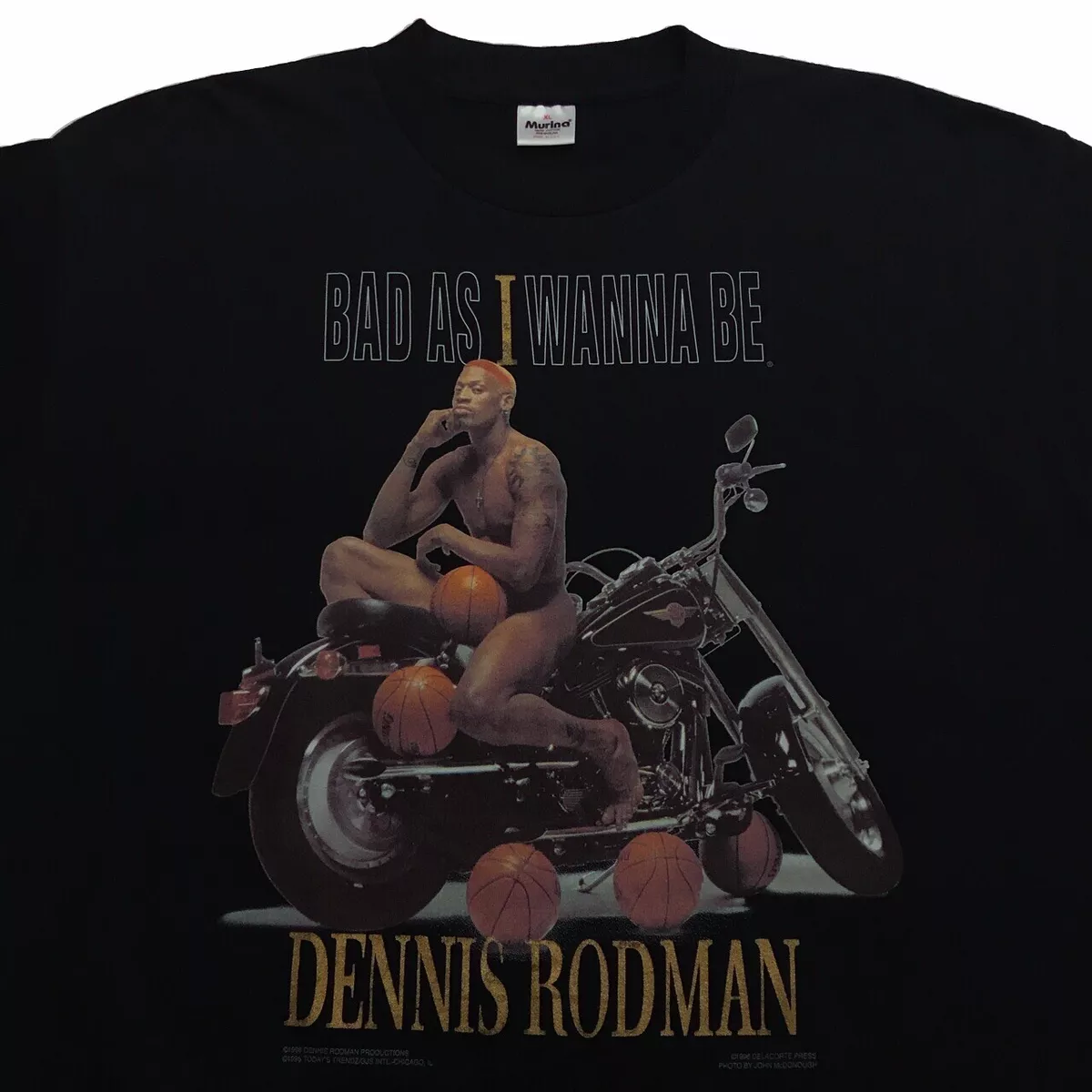 Vintage Dennis Rodman Chicago bulls t shirt