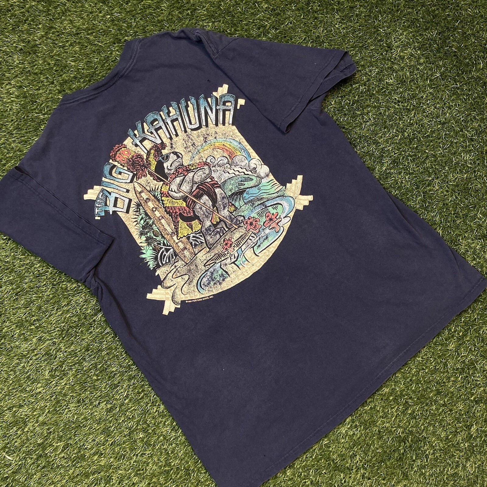 Vintage 90s Big Dog T Shirt Big Kahuna 1995 Hawaii Va… Gem