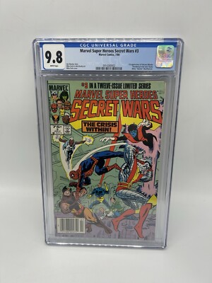 Marvel Super Heroes Secret Wars 3 - CGC 9.8 NEWSSTAND WP First Volcana & Titania