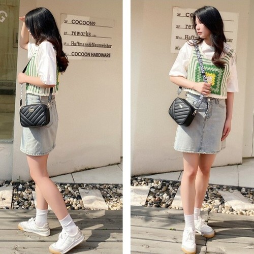 Lingge Shoulder Bag Mini Messenger Bags Female Crossbody Bags For Women - Picture 8 of 19
