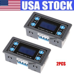 2* DC 3.3V-30V 1Hz~150KHz PWM Pulse Frequency Signal Generator Duty Cycle-Module