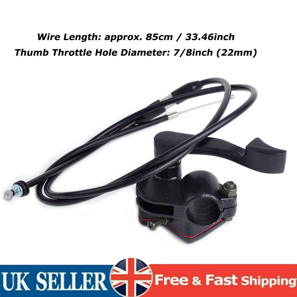 22mm Thumb Throttle Accelerator Cable For 50cc 90cc 110cc 125cc