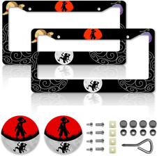 Anime One License Plate Frames，Anime Piece Car Accessories for Women & Men，Cute