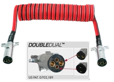 Tectran 7DDB522MW Powercoil Doubledual Battery/Tailgate Red/Black