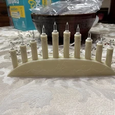 Vintage Noma Christmas 10 Light Mini Electric Candolier Clear Light 10"x4.5"in