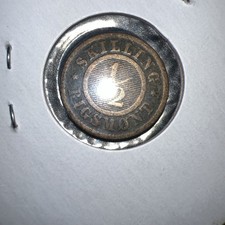 1857 Denmark 1/2 Skilling Rigsmont