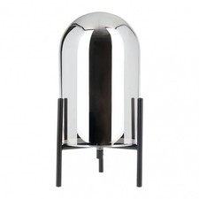 Lampe à poser - Design - Industriel - Métal/Verre - Noir - 30cm hauteur - Salon