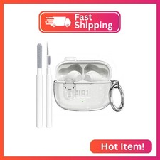 Compatible with JBL Vibe 200TWS/JBL Vibe Beam/Beam 2 Case Cover Clear Lock Clip