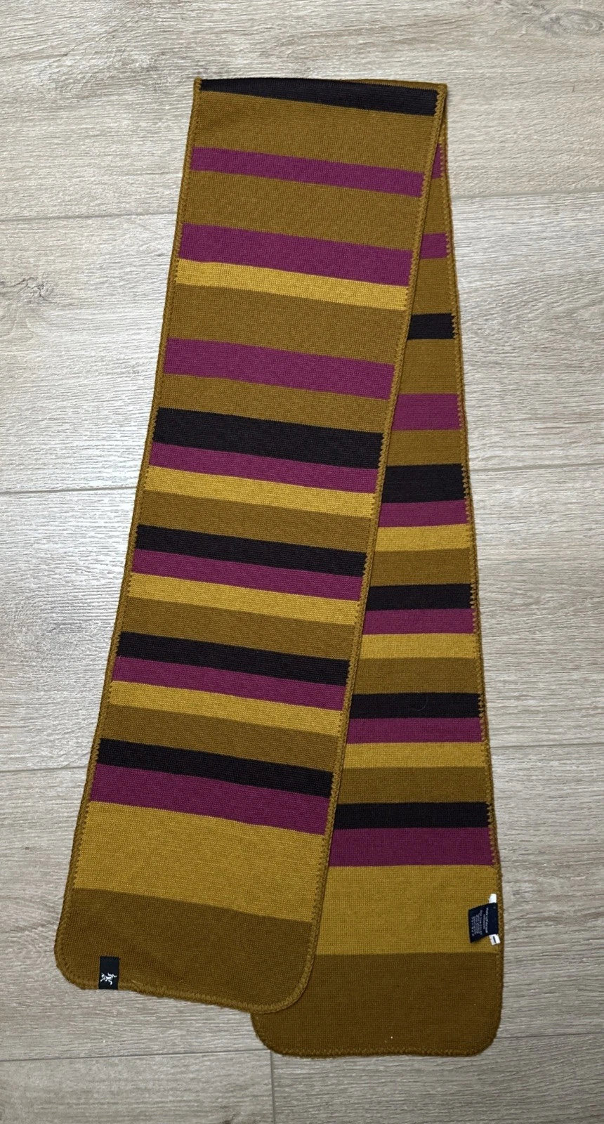 Arc’teryx Wool Scarf Stripes Gold, Fuchsia, Mustard Polartec Unisex 64”