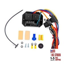 Digital Radiator Fan Controller Switch Kit 0444,Adjustable Temperature 12V