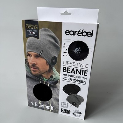 earebel Lifestyle Mütze mit integrierten bluetooth Kopfhörern Beanie schwarz NEU