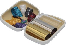 3 Pieces Medium Guitar Slides Include 2 Colors Stainless Medium, Multicolor