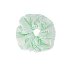 Pale Green Jumbo Cotton Scrunchie Hair Tie Elastic Ponytail Holder Accessory