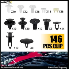 146PC Fender Hood for Toyota Door Trim Clip Bumper Assortment Retainer Fastener