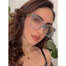 NEW Fendi FE50093I Grey Cat Eye Eyeglasses Frames