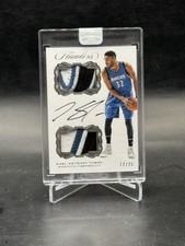 2016 Panini Flawless Karl Anthony Towns Silver Dual Patch Auto 12/25 Sealed