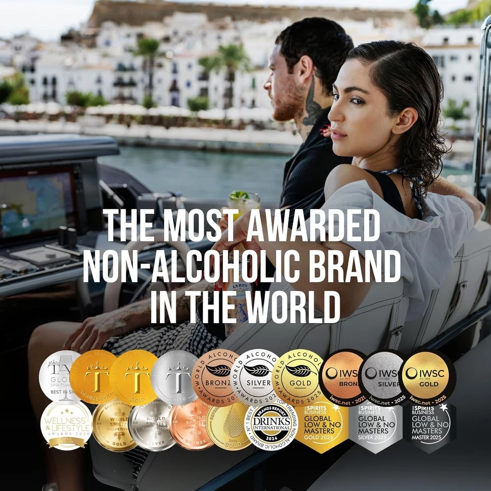 LYRE'S American Malt & Cola cóctel sin alcohol 8,45 fl oz - Paquete de 24 liras Foto 4 de 4