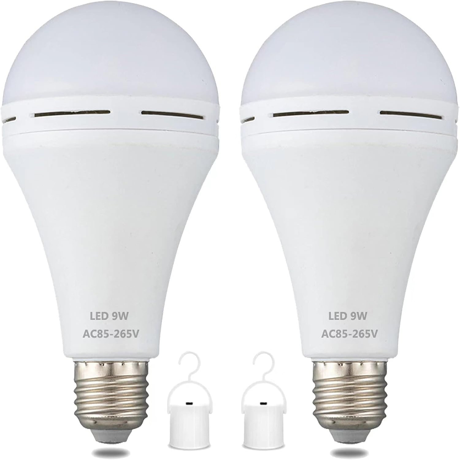 6 Pack Rechargeable Emergency Light Bulbs, Battery Powered LED Light ...