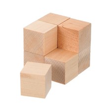 8Pcs Basswood Carving Block, 0.8"x0.8"x0.8" Square Wooden Dowels Blocks
