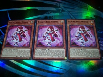 3x Ruddy Rose Witch 1st Edition Common L5DD-ENA13 Yu-Gi-Oh!