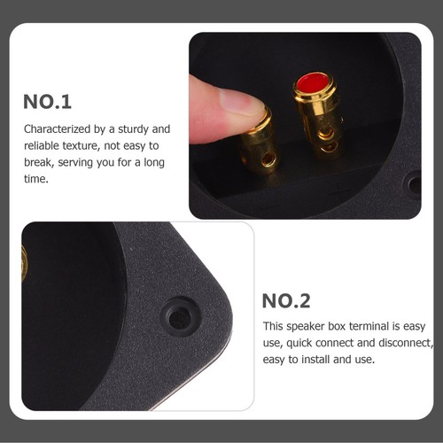 2 Pcs Speaker Box Wiring Cup Binding Posts Terminal Connectors Spring Loaded - 第 6/12 張圖片