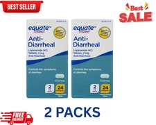 Equate Anti-Diarrheal HCI 2mg 24 Count (2 PACKS)