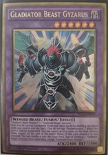 YuGiOh Gladiator Beast Gyzarus Gold Rare 1st Edition PGL2-EN079