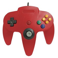Classic Wired Controller Joystick For Nintendo 64 N64 Game System Red N64