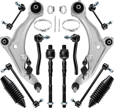 #ad Front Lower Control Arm Tie Rod Sway Bar 12pc Kit For Nissan Maxima 2009 2014 US $144.89