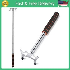 Retractable Pool Bridge Stick, Billiards Cue Bridge with Metal Head, Screw Threa