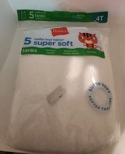 Hanes Boys' 5-Pack Super Soft Tank Tops